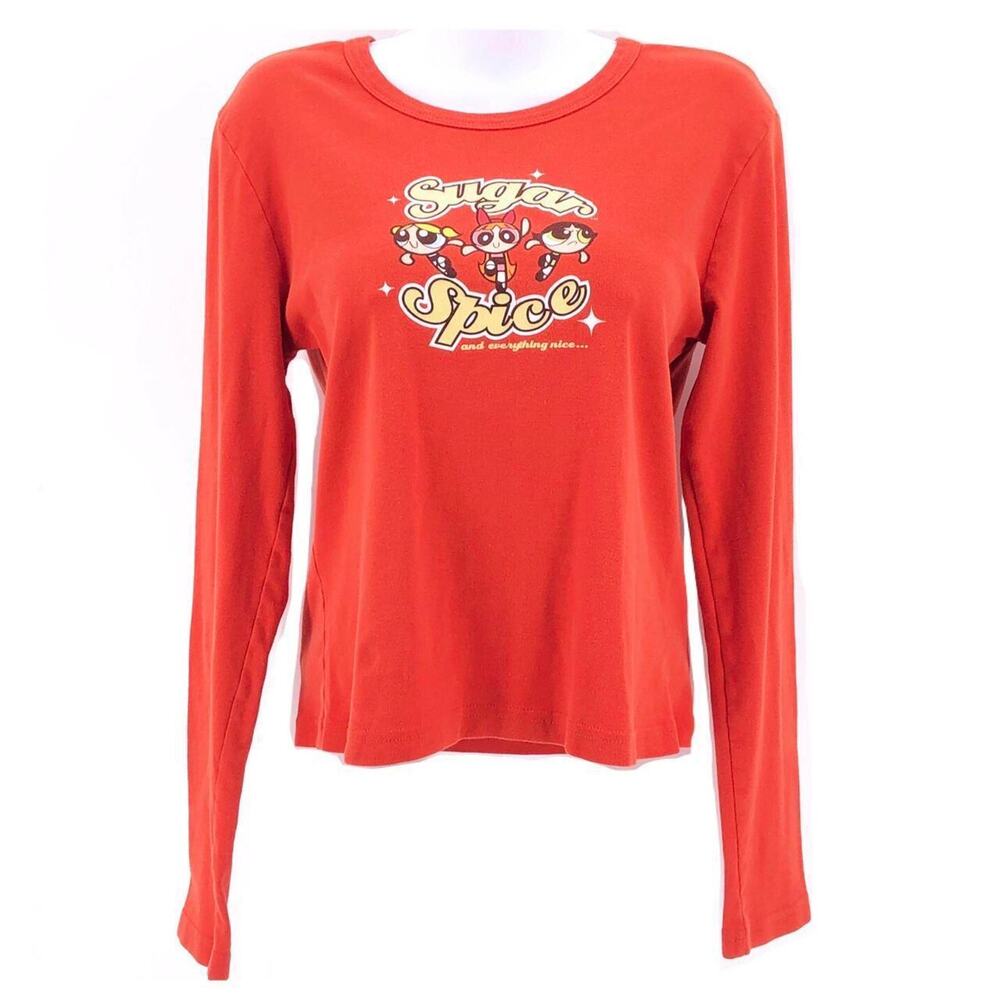 Y2K Power Puff Girls Cartoon Network long sleeve tshirt 2000s vintage